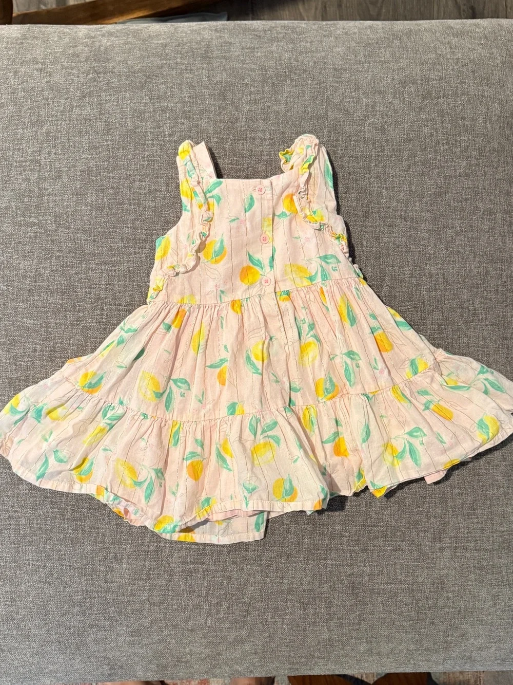 OshKosh Kids Pink Lemon Print Sundress